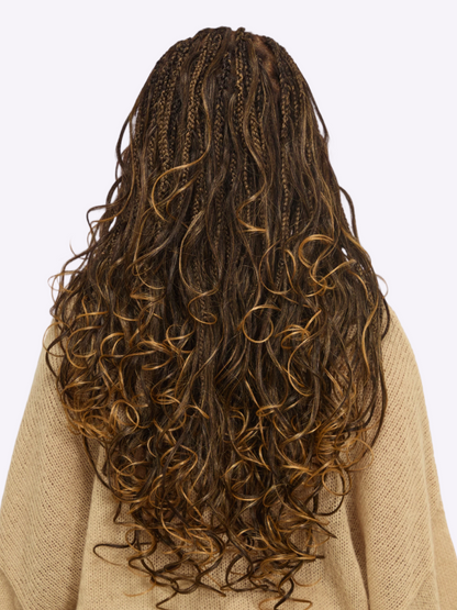 🔥Glueless HD Lace Knotless Braided Wig – Natural Scalp Look, Ready to Wear