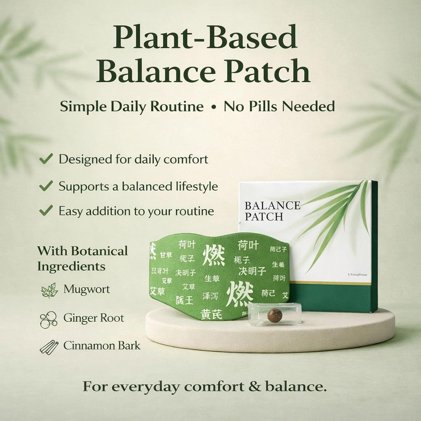 Herbal Balance Patch — Japanese Kampo Formula