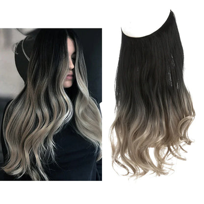 blenju™ Wavy Hair Extensions — No Clips, No Glue, Instant Volume