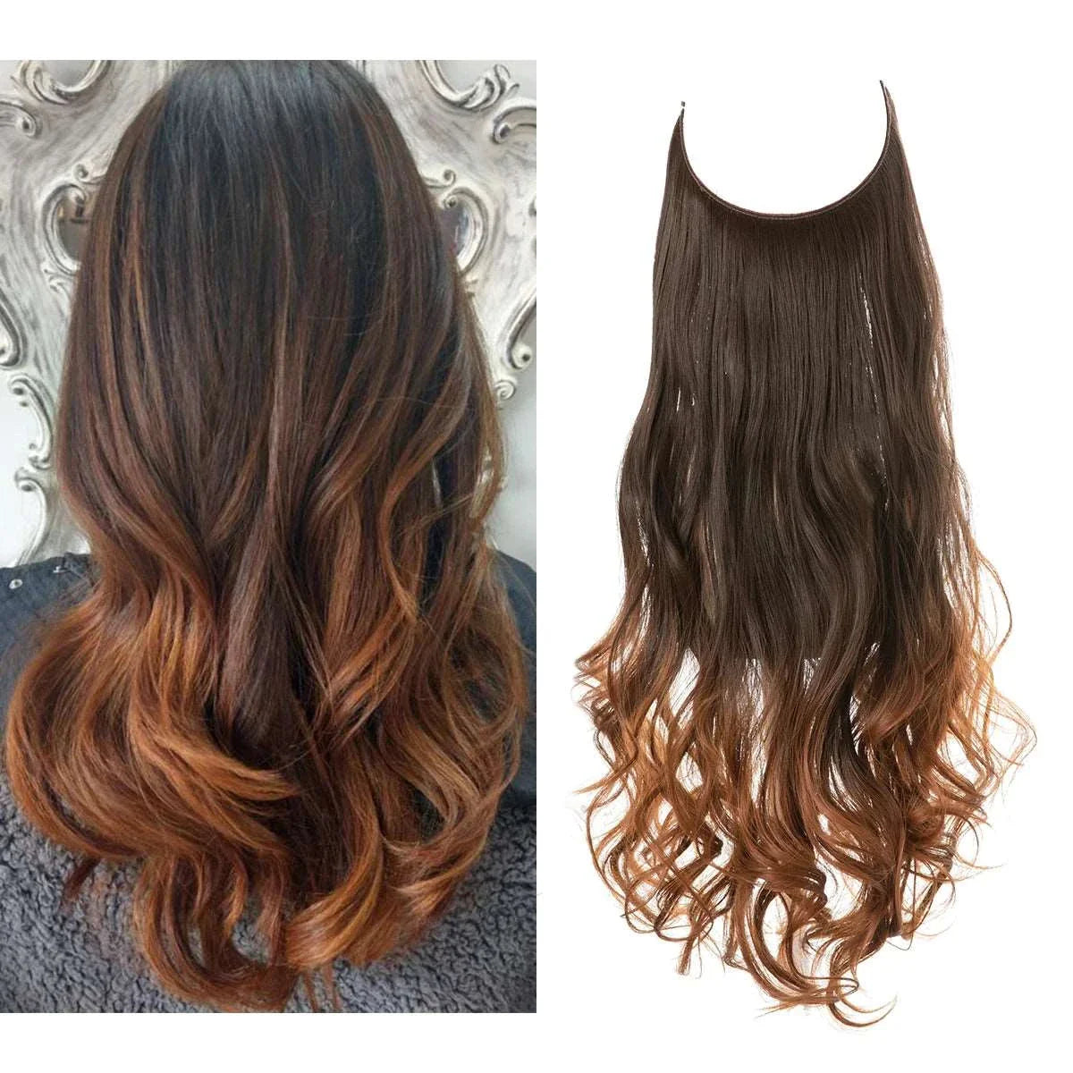 blenju™ Wavy Hair Extensions — No Clips, No Glue, Instant Volume