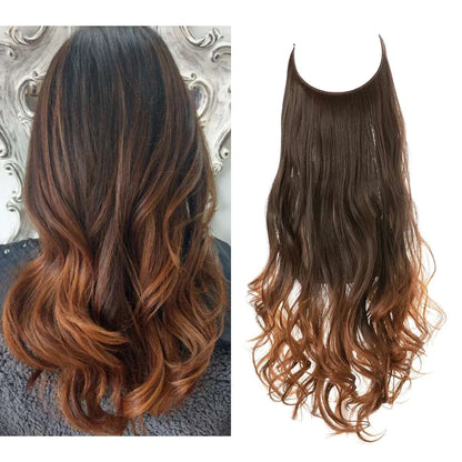 blenju™ Wavy Hair Extensions — No Clips, No Glue, Instant Volume