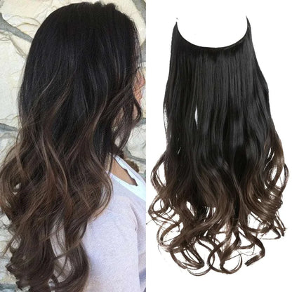 blenju™ Wavy Hair Extensions — No Clips, No Glue, Instant Volume