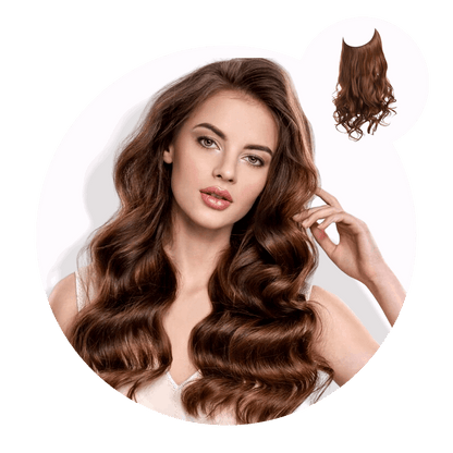 blenju™ Wavy Hair Extensions — No Clips, No Glue, Instant Volume