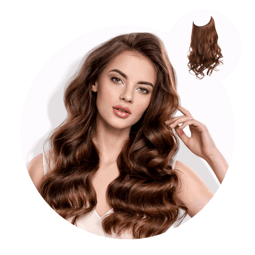 blenju™ Wavy Hair Extensions — No Clips, No Glue, Instant Volume