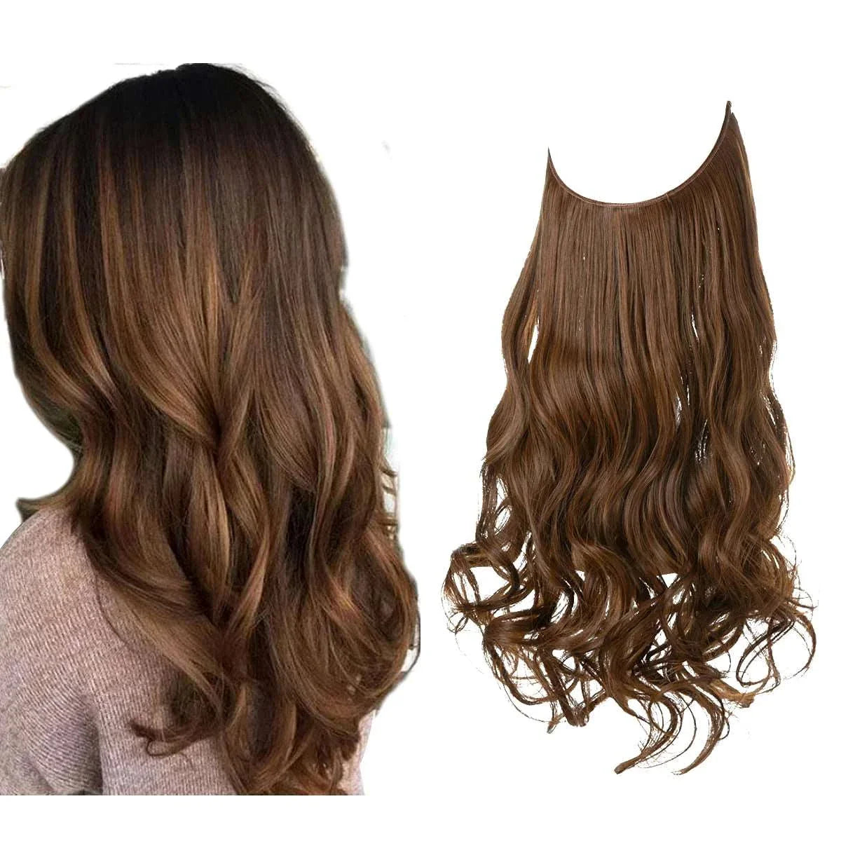 blenju™ Wavy Hair Extensions — No Clips, No Glue, Instant Volume