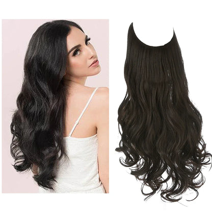 blenju™ Wavy Hair Extensions — No Clips, No Glue, Instant Volume