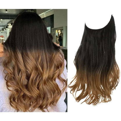 blenju™ Wavy Hair Extensions — No Clips, No Glue, Instant Volume