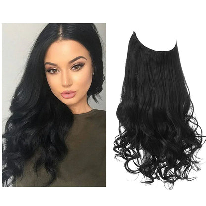 blenju™ Wavy Hair Extensions — No Clips, No Glue, Instant Volume