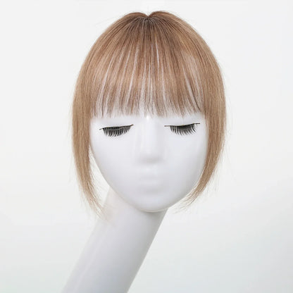 Remy Human Hair Topper with Bangs – Clip-In Silk Base Hairpiece for Thinning Hair | Silkara™