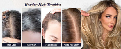 12” Human Hair Topper – Swiss Silk Base, No Bangs, 60g Clip-In