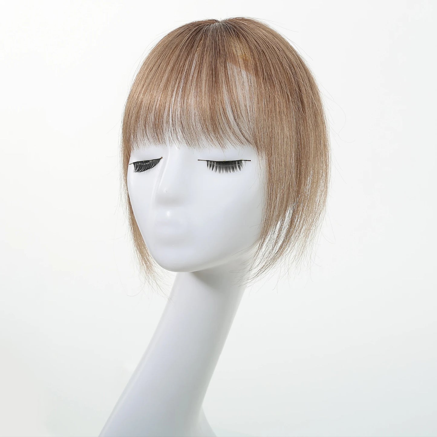 Remy Human Hair Topper with Bangs – Clip-In Silk Base Hairpiece for Thinning Hair | Silkara™
