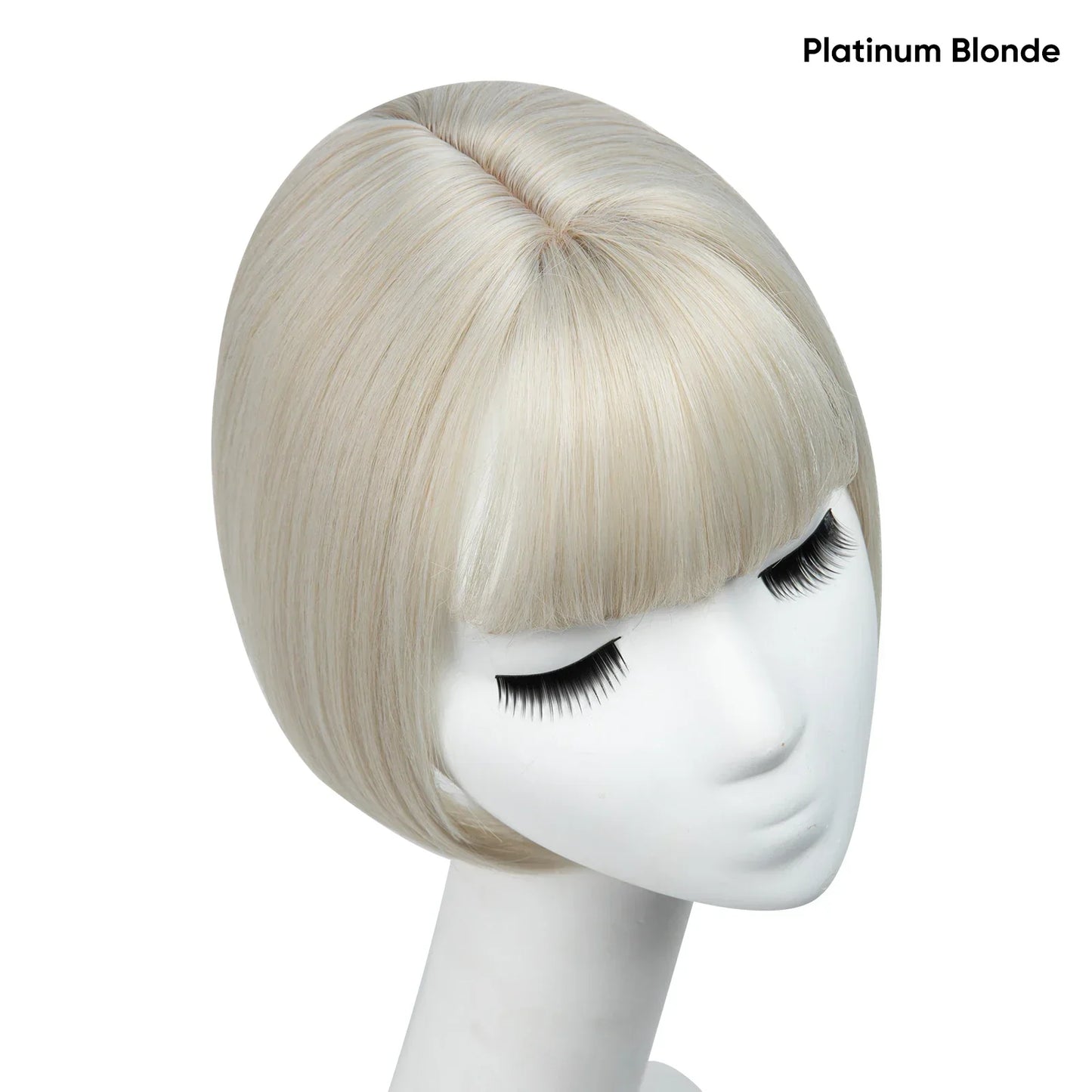 Silkara™ Clip in Hair Topper With Bangs