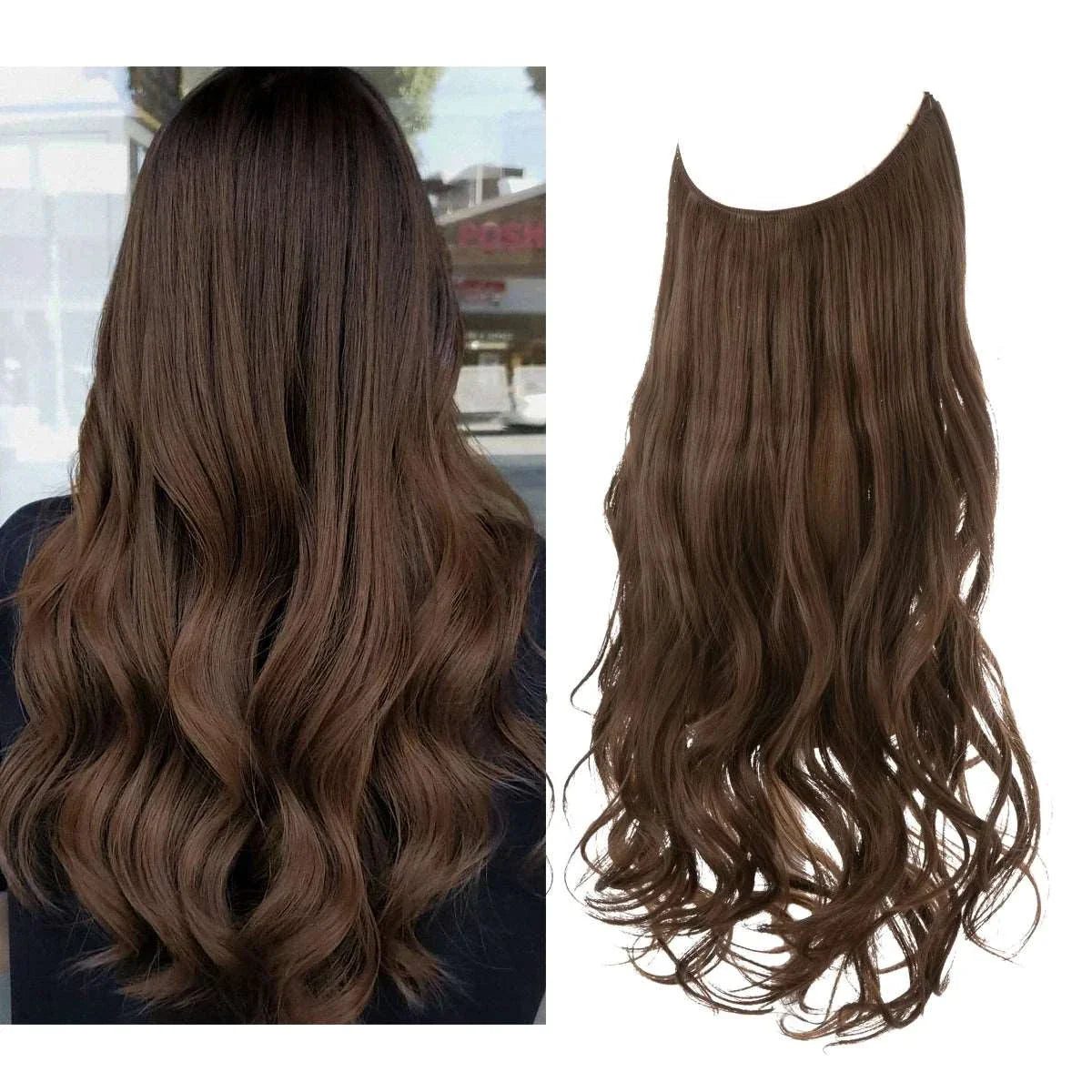 blenju™ Wavy Hair Extensions — No Clips, No Glue, Instant Volume