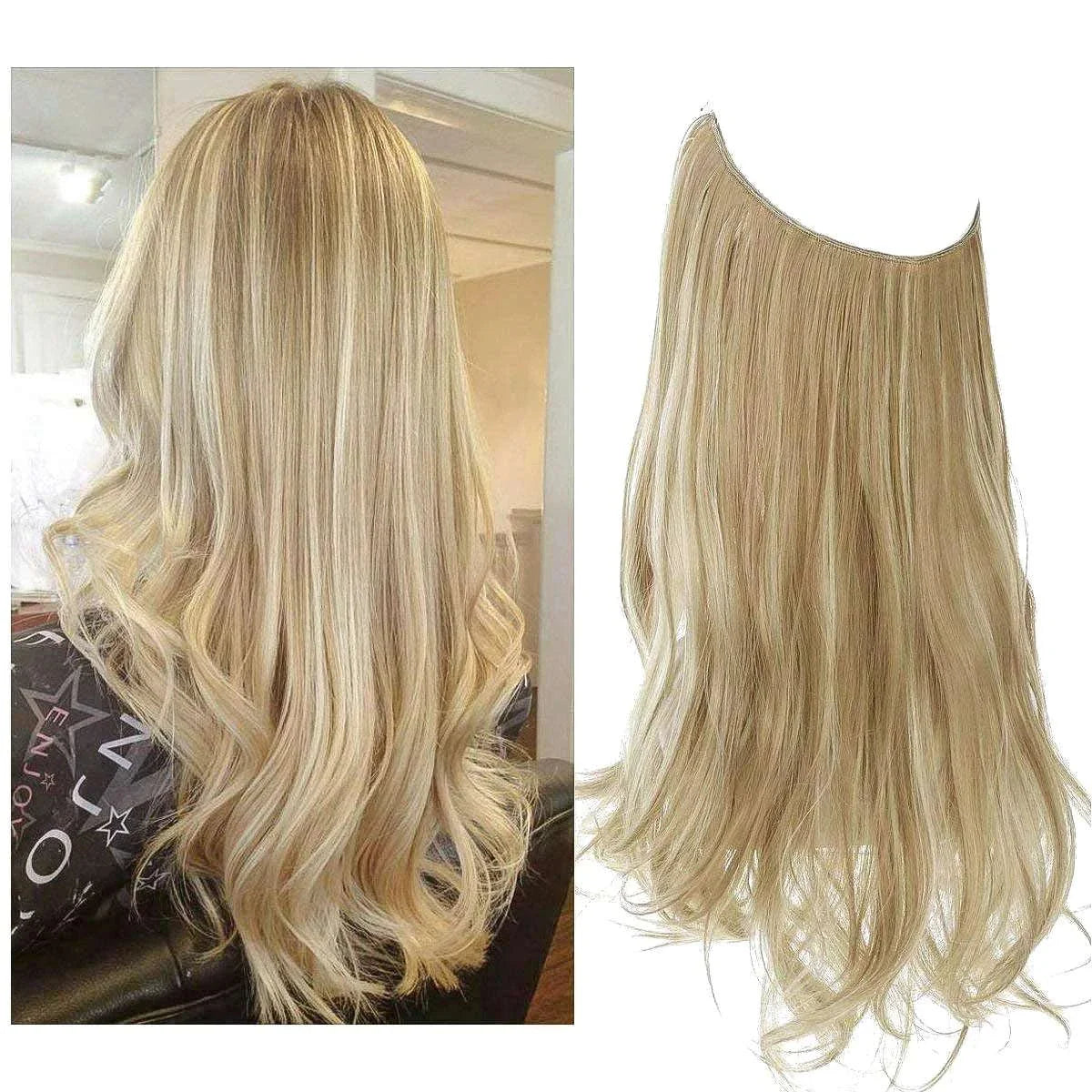 blenju™ Wavy Hair Extensions — No Clips, No Glue, Instant Volume