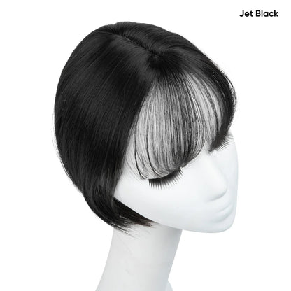 Silkara™ Clip in Hair Topper With Bangs