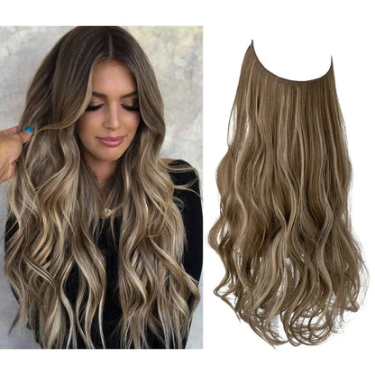blenju™ Wavy Hair Extensions — No Clips, No Glue, Instant Volume