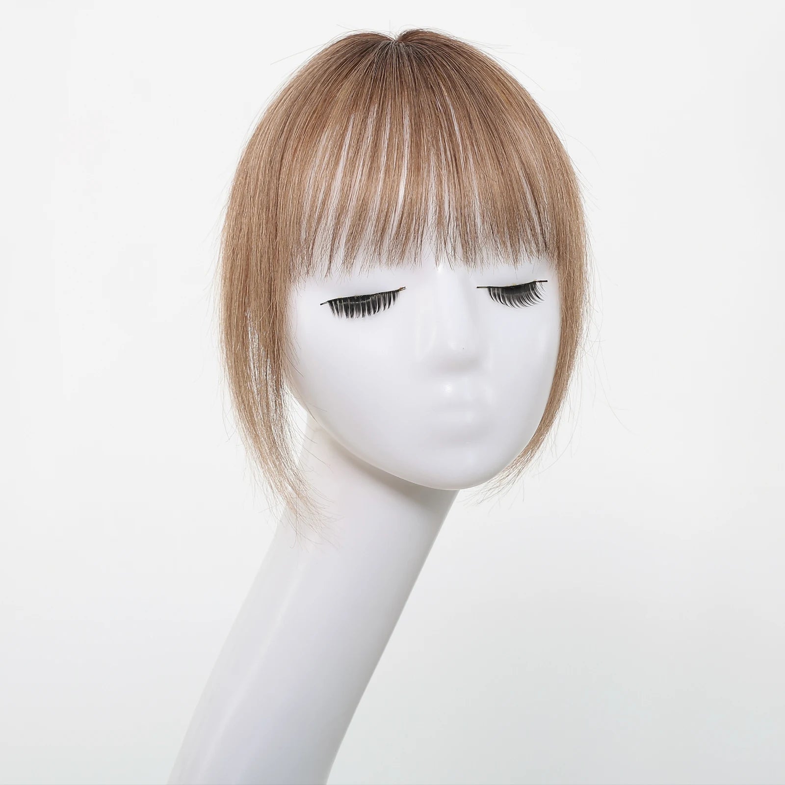 Remy Human Hair Topper with Bangs – Clip-In Silk Base Hairpiece for Thinning Hair | Silkara™