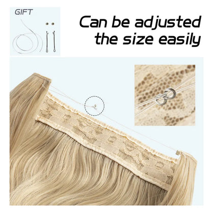 blenju™ Wavy Hair Extensions — No Clips, No Glue, Instant Volume